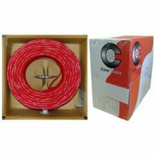 Swe-Tech 3C 16/2 16AWG 2C Solid FPLR Fire Alarm / Security Cable, Red, 500 ft, Pullbox FWT10F6-02712TF